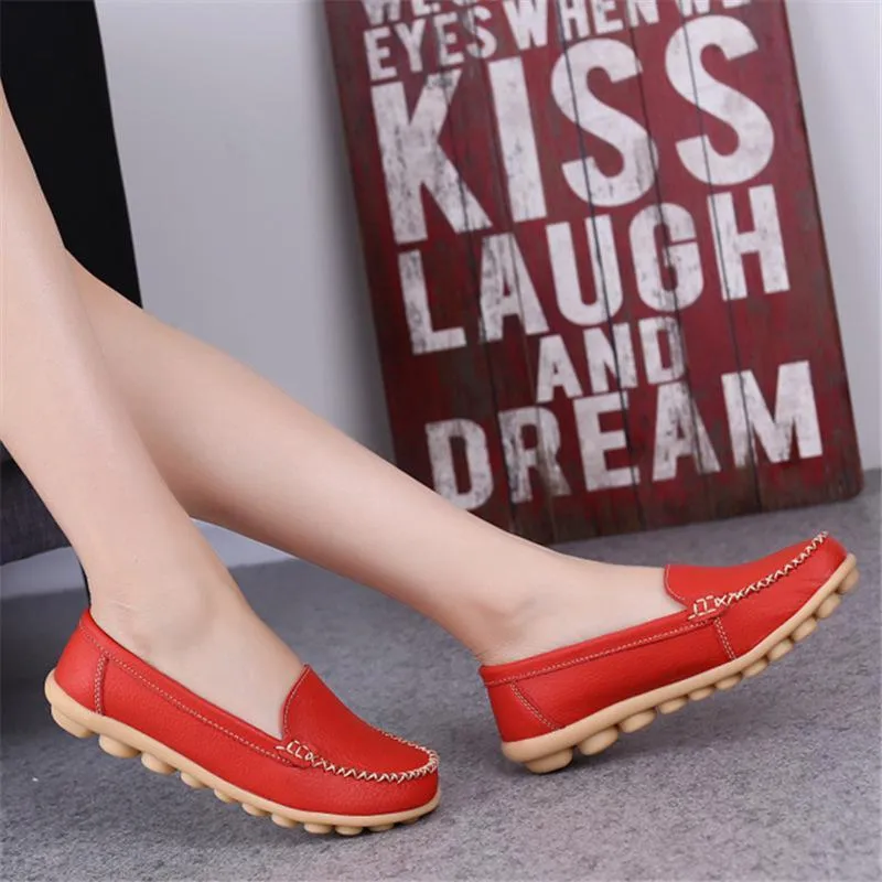 Moccasins Loafers for Women Comfort Non-slip Driving Shoes