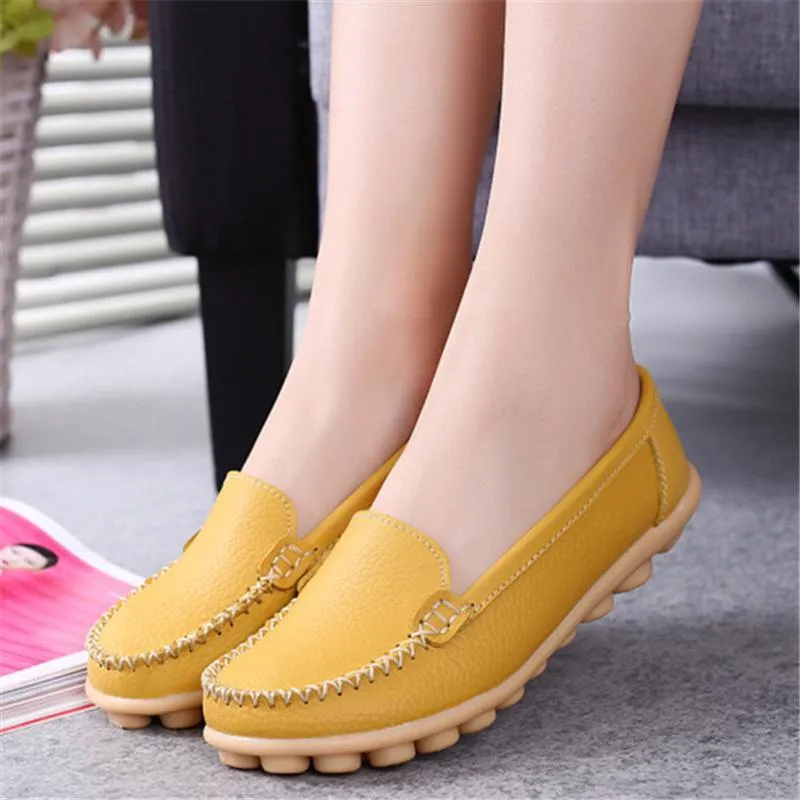 Moccasins Loafers for Women Comfort Non-slip Driving Shoes