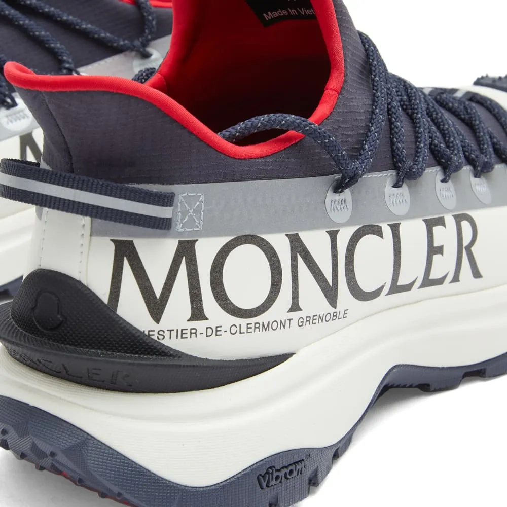 Moncler Trailgrip Lite 2 Low Top Sneakers, White/Red