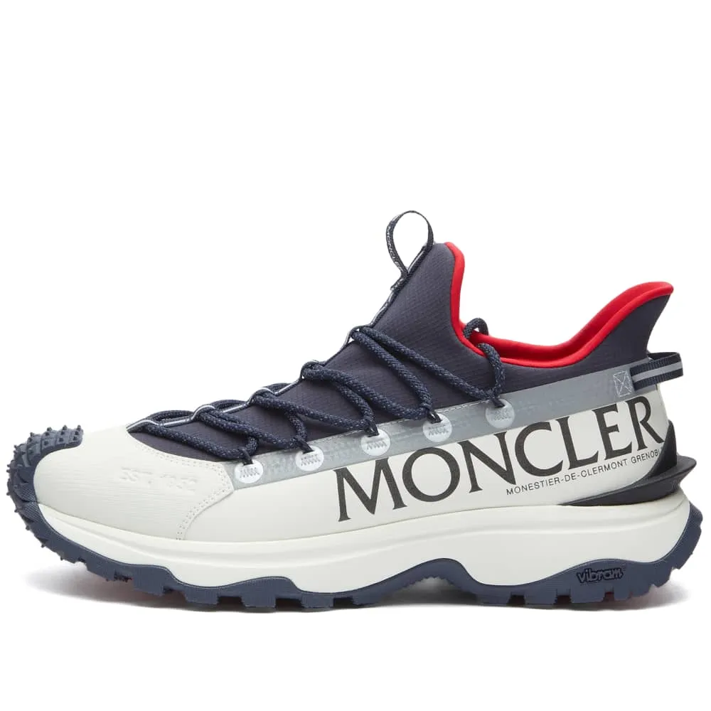 Moncler Trailgrip Lite 2 Low Top Sneakers, White/Red