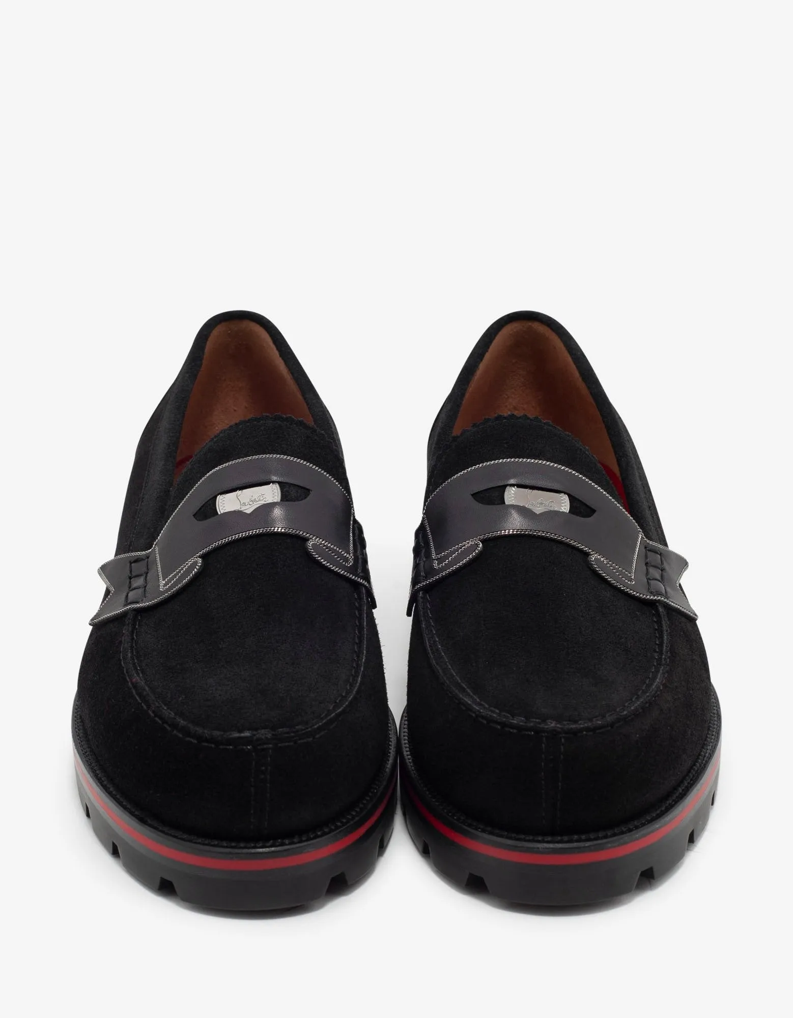 Monocroc Black Crosta Wax Penny Loafers -