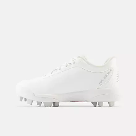 New Balance 4040v7 Youth Molded Cleat - White