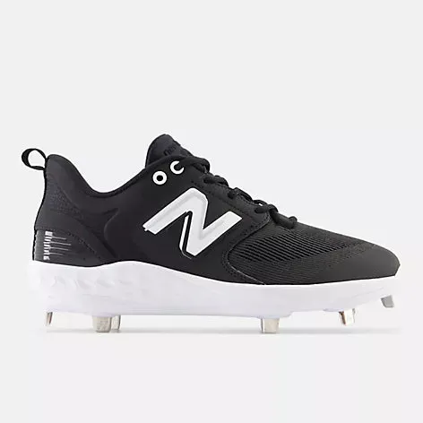 New Balance Fresh Foam X 3000 v6 Metal Cleat L3000BK6 - Black/White