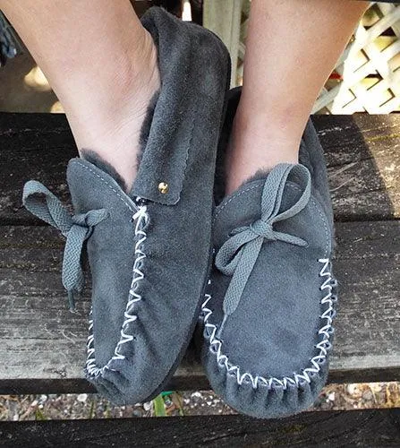 New Zealand Sheepskin Moccasins