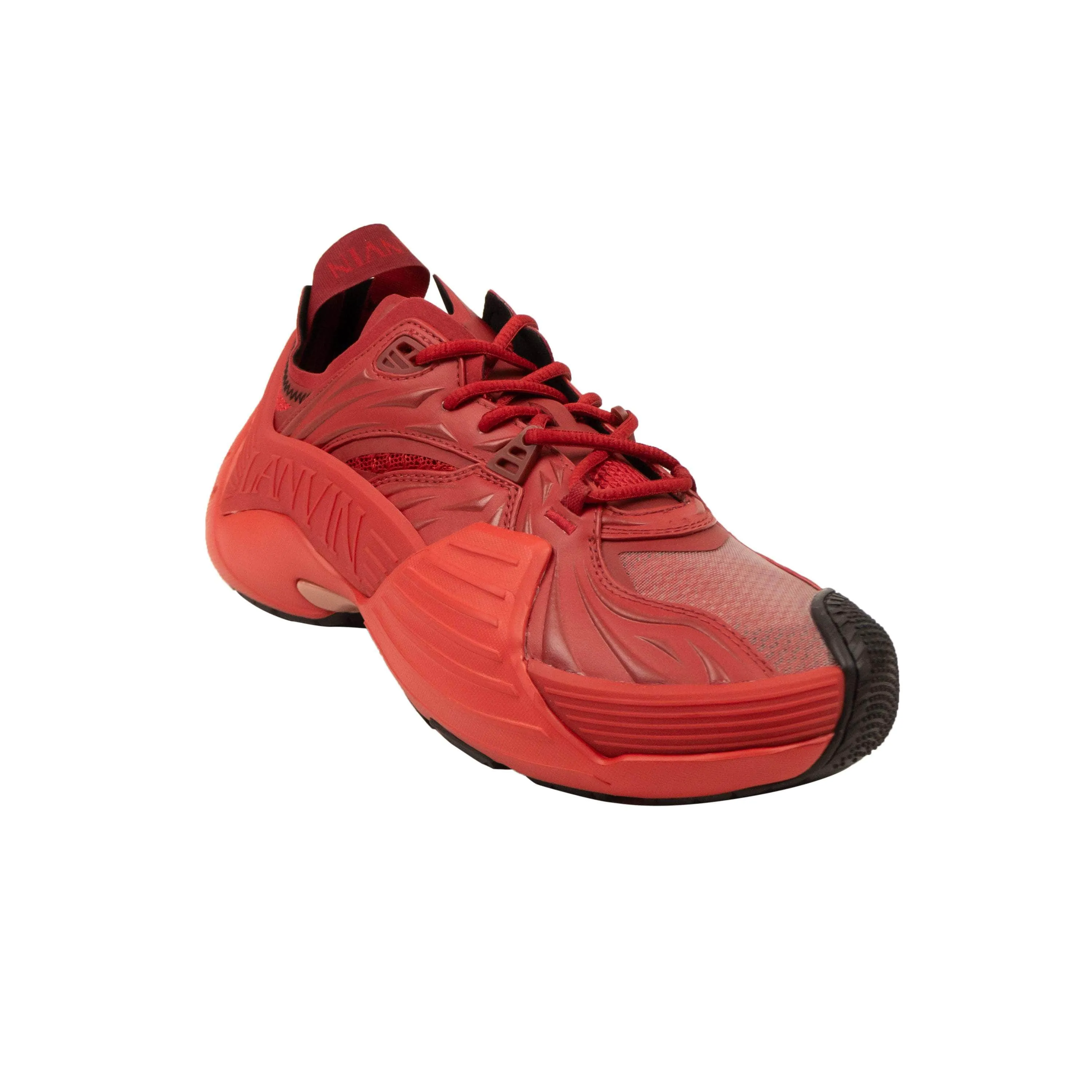 NIB Lanvin Red Flash X Low Top Sneakers Size 45 $900