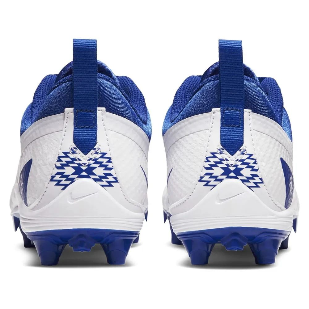 Nike Alpha Huarache 7 GS Youth White/Royal Blue Lacrosse Cleats