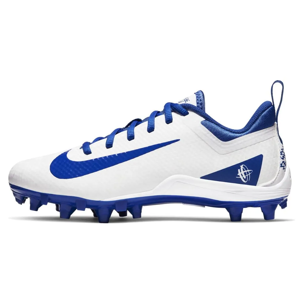 Nike Alpha Huarache 7 GS Youth White/Royal Blue Lacrosse Cleats