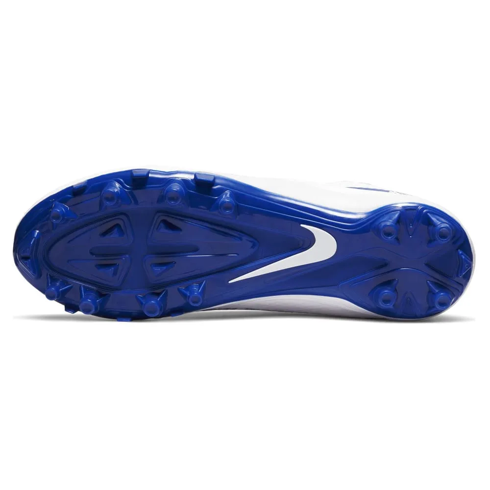 Nike Alpha Huarache 7 GS Youth White/Royal Blue Lacrosse Cleats