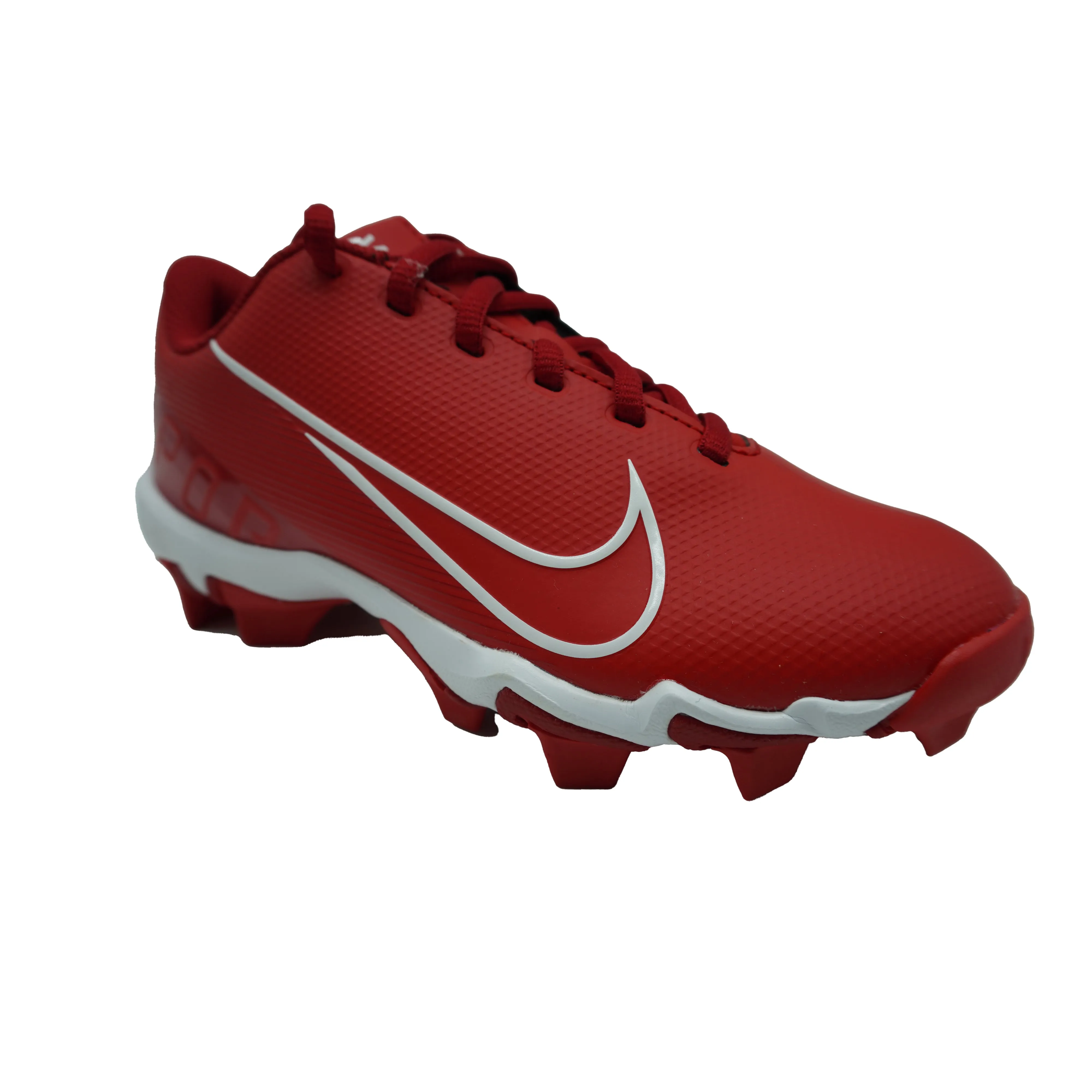 Nike Boy's Vapor Ultrafly 3 Keystone Low Top Baseball Cleats Red White Size 2