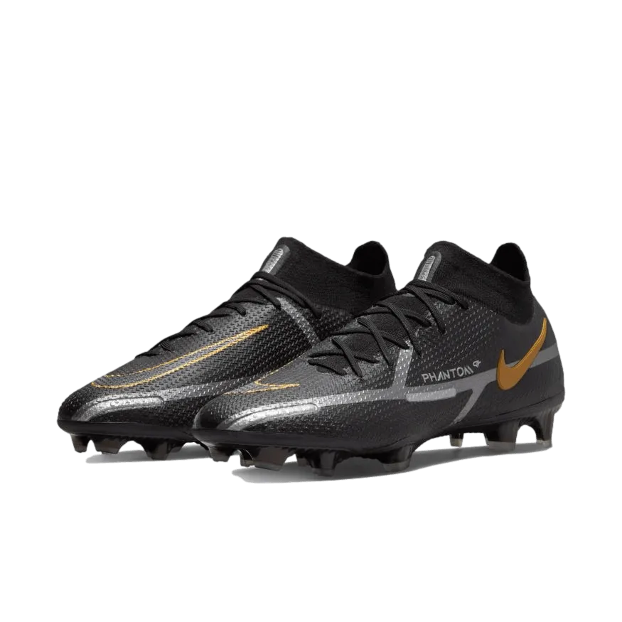 (NIKE-CZ9889-007) Nike Phantom GT2 Dynamic Fit Elite Firm Ground Cleats [BLACK]