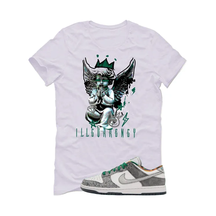 Nike Dunk Low Premium Philly White T-Shirt (Graffiti Angel)| illcurrency