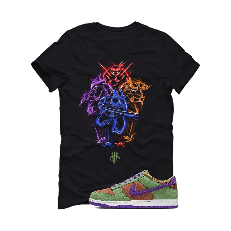 Nike Dunk Low “Veneer” | illcurrency Black T-Shirt (Turtles)