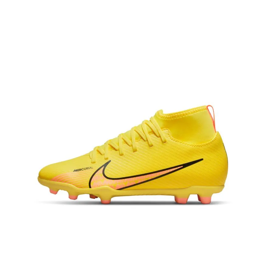 Nike Junior Mercurial Superfly 9 Club FG - Yellow Strike/Sunset Glow