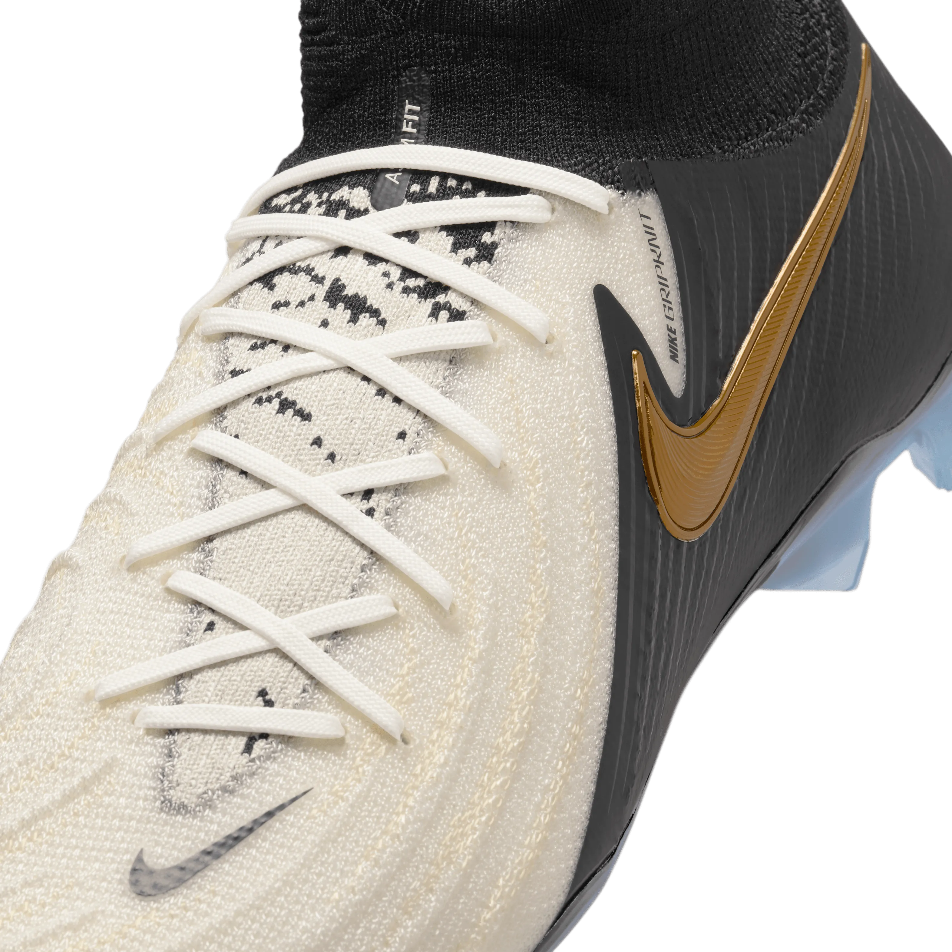 Nike Phantom Luna 2 Elite FG-White/Black/Mtlc Gold Coin