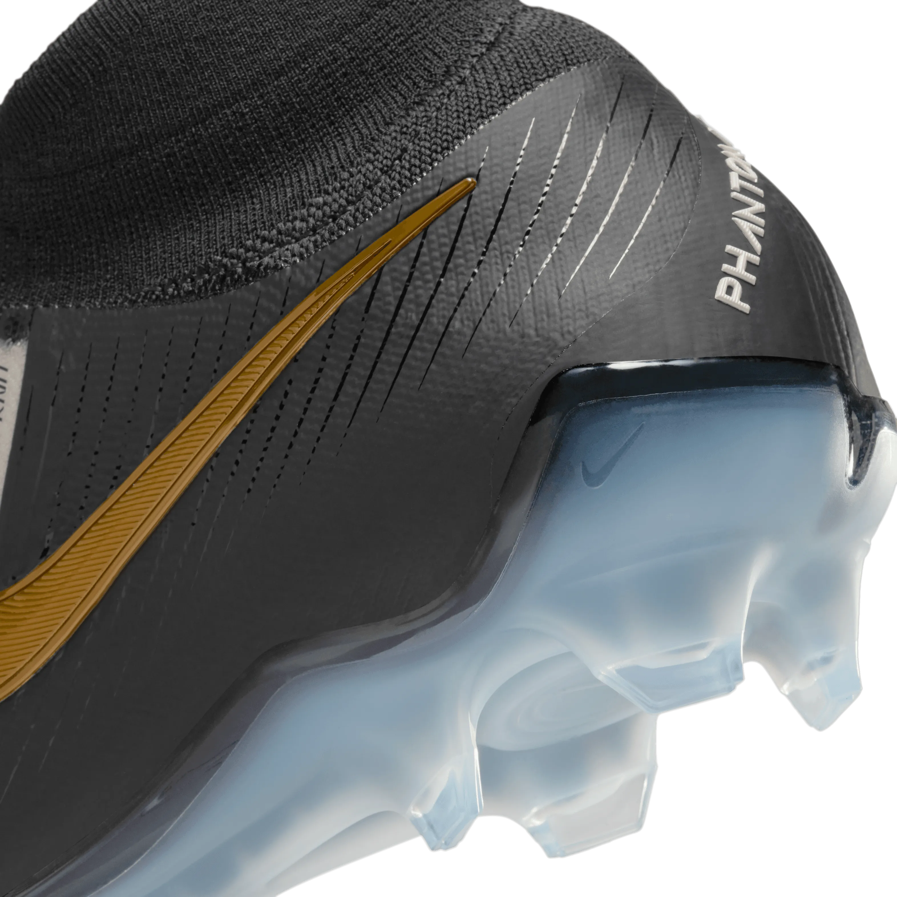 Nike Phantom Luna 2 Elite FG-White/Black/Mtlc Gold Coin