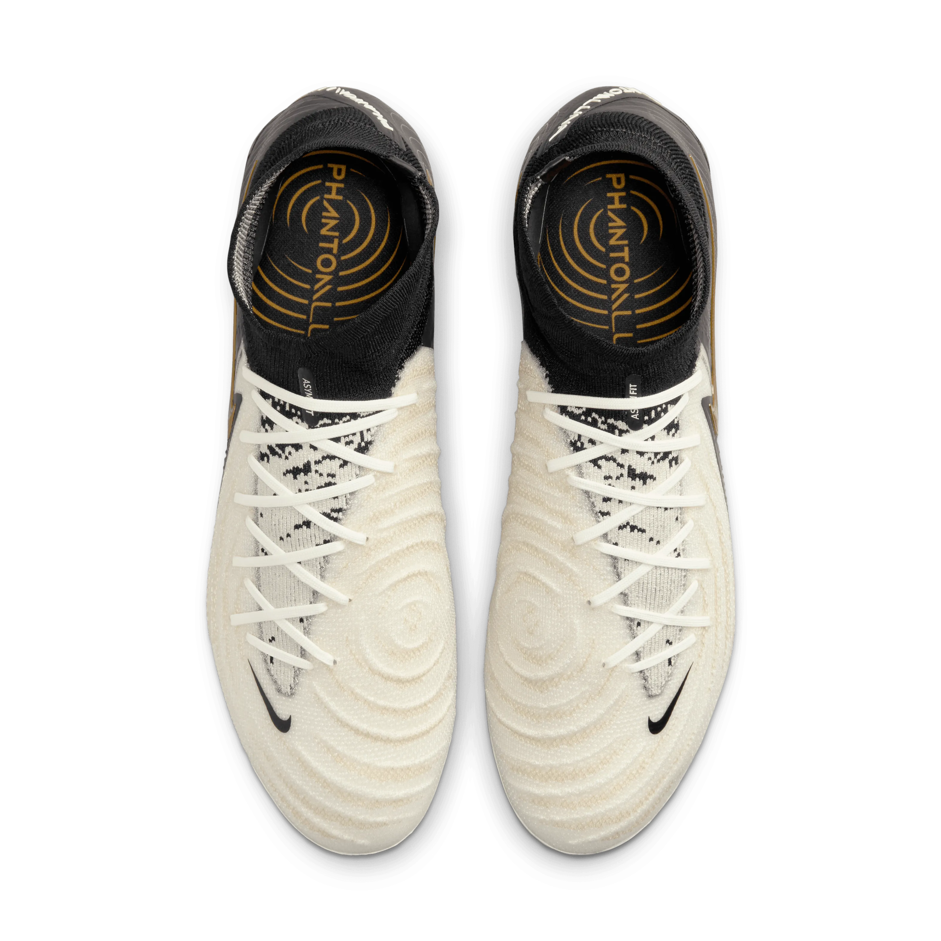 Nike Phantom Luna 2 Elite FG-White/Black/Mtlc Gold Coin