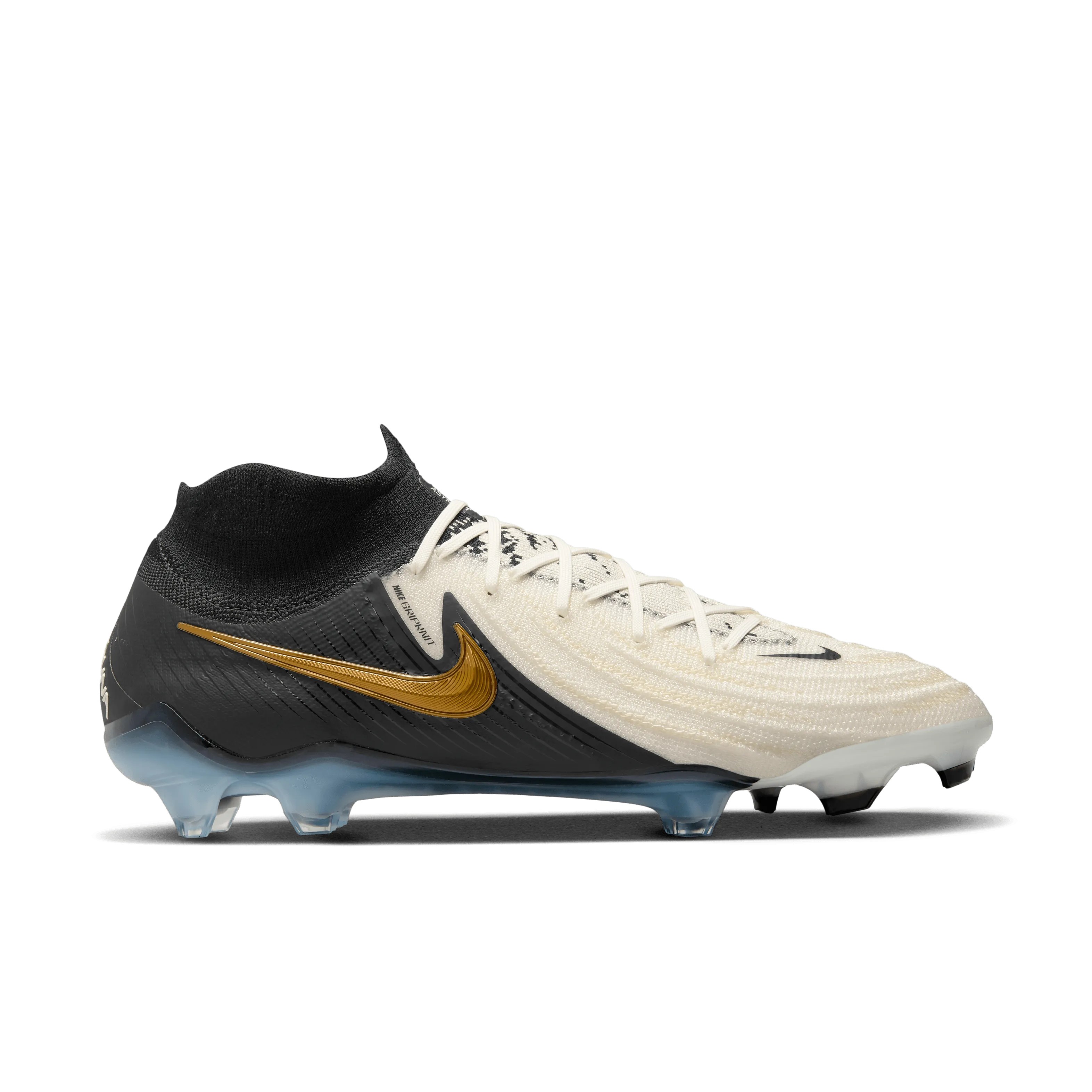 Nike Phantom Luna 2 Elite FG-White/Black/Mtlc Gold Coin