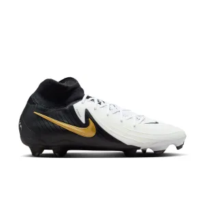 Nike Phantom Luna II Pro FG Firm Ground Soccer Cleat - White/Black/Metallic Gold Coin