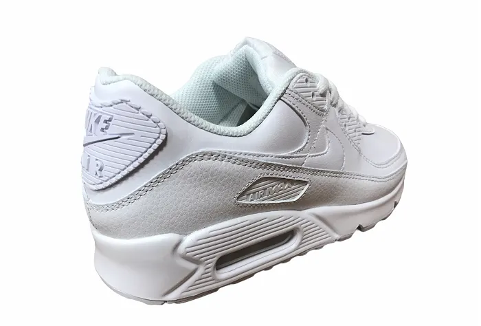 Nike scarpa sneakers da uomo Air Max 90 in pelle CZ5594 100 bianco