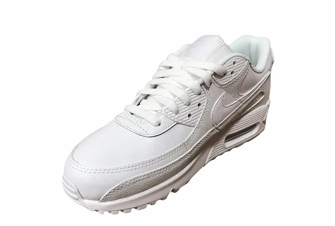 Nike scarpa sneakers da uomo Air Max 90 in pelle CZ5594 100 bianco