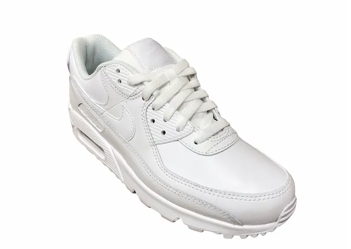 Nike scarpa sneakers da uomo Air Max 90 in pelle CZ5594 100 bianco