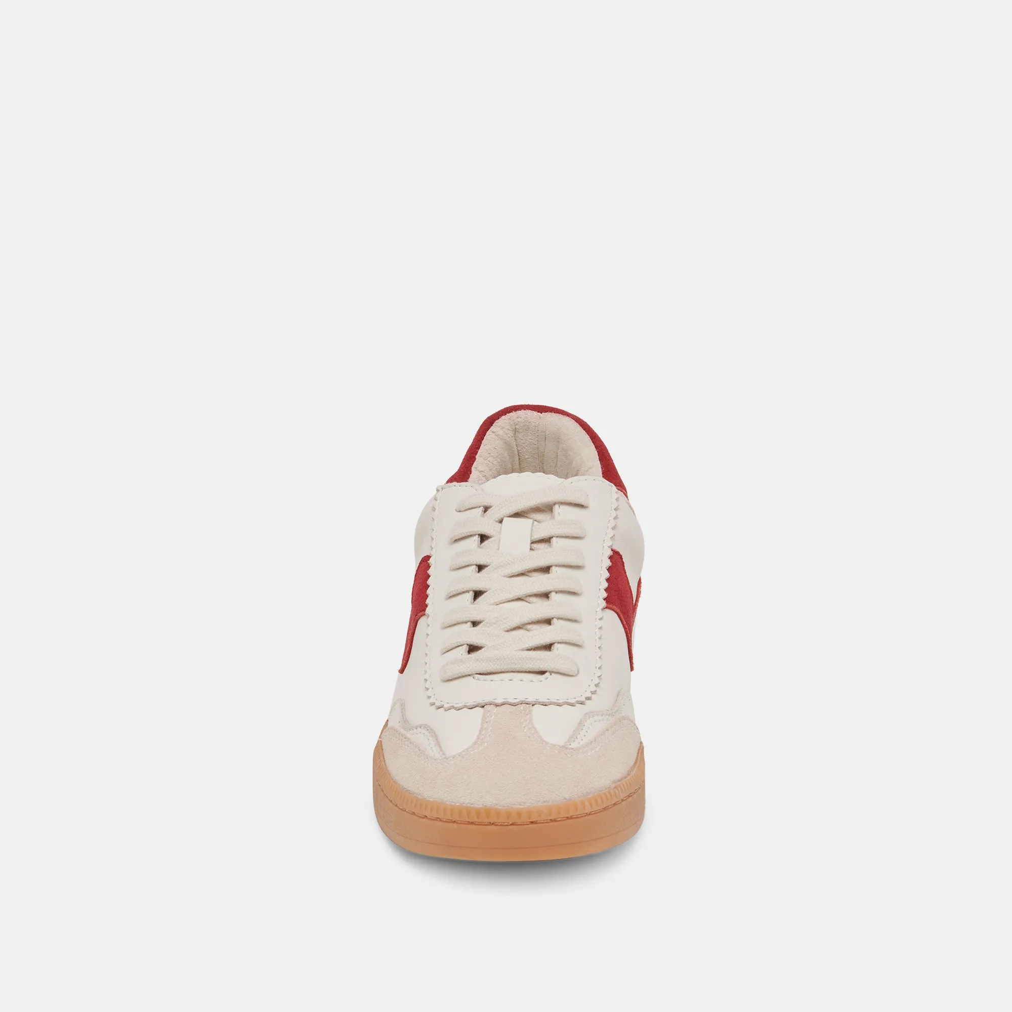 NOTICE SNEAKERS WHITE RED LEATHER