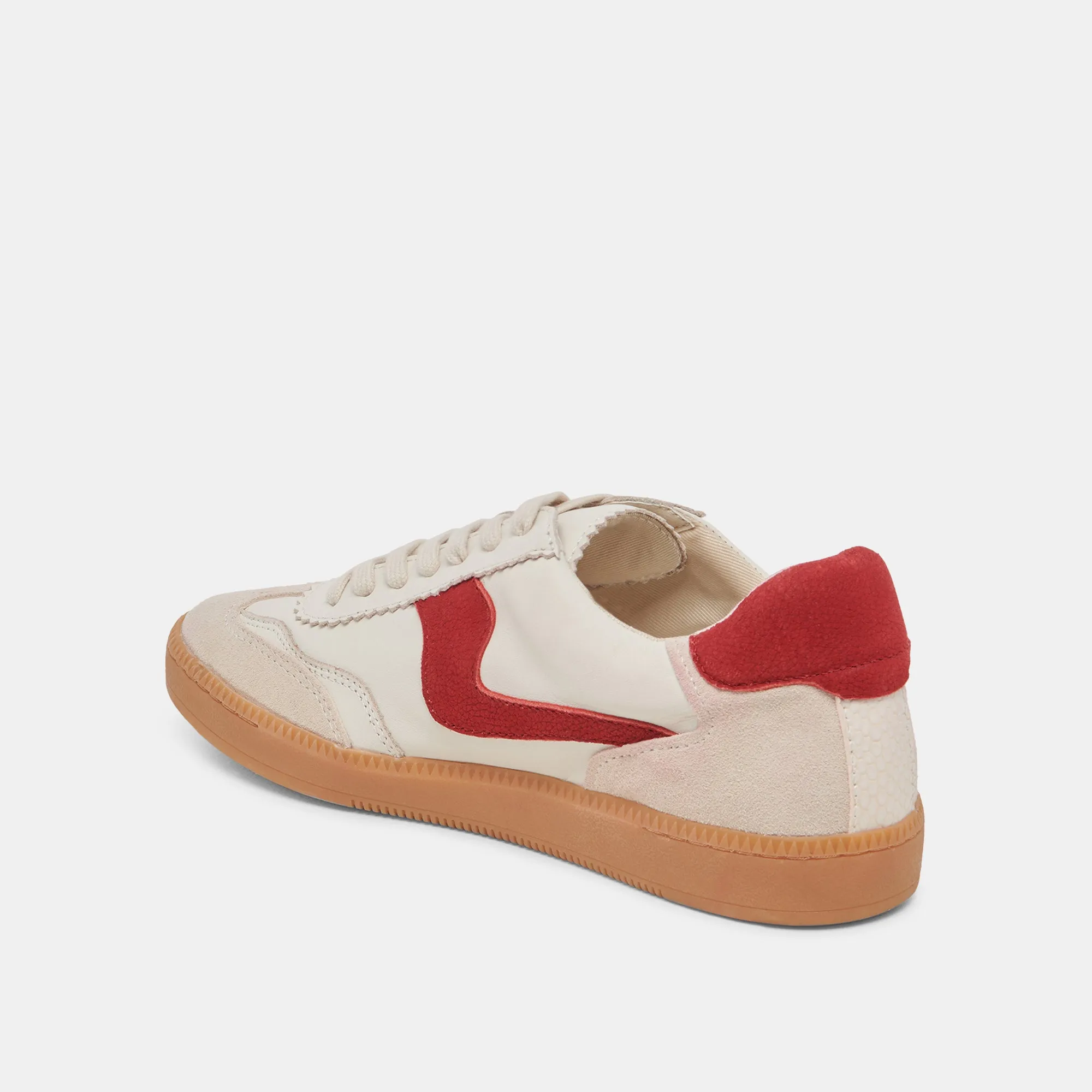 NOTICE SNEAKERS WHITE RED LEATHER