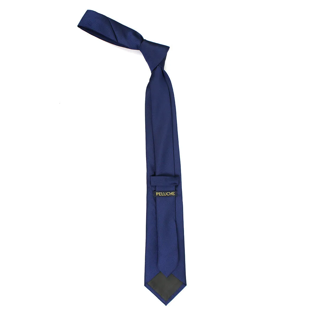 Peluche Modish Blue Neck Tie & Pocket Square Set for Men