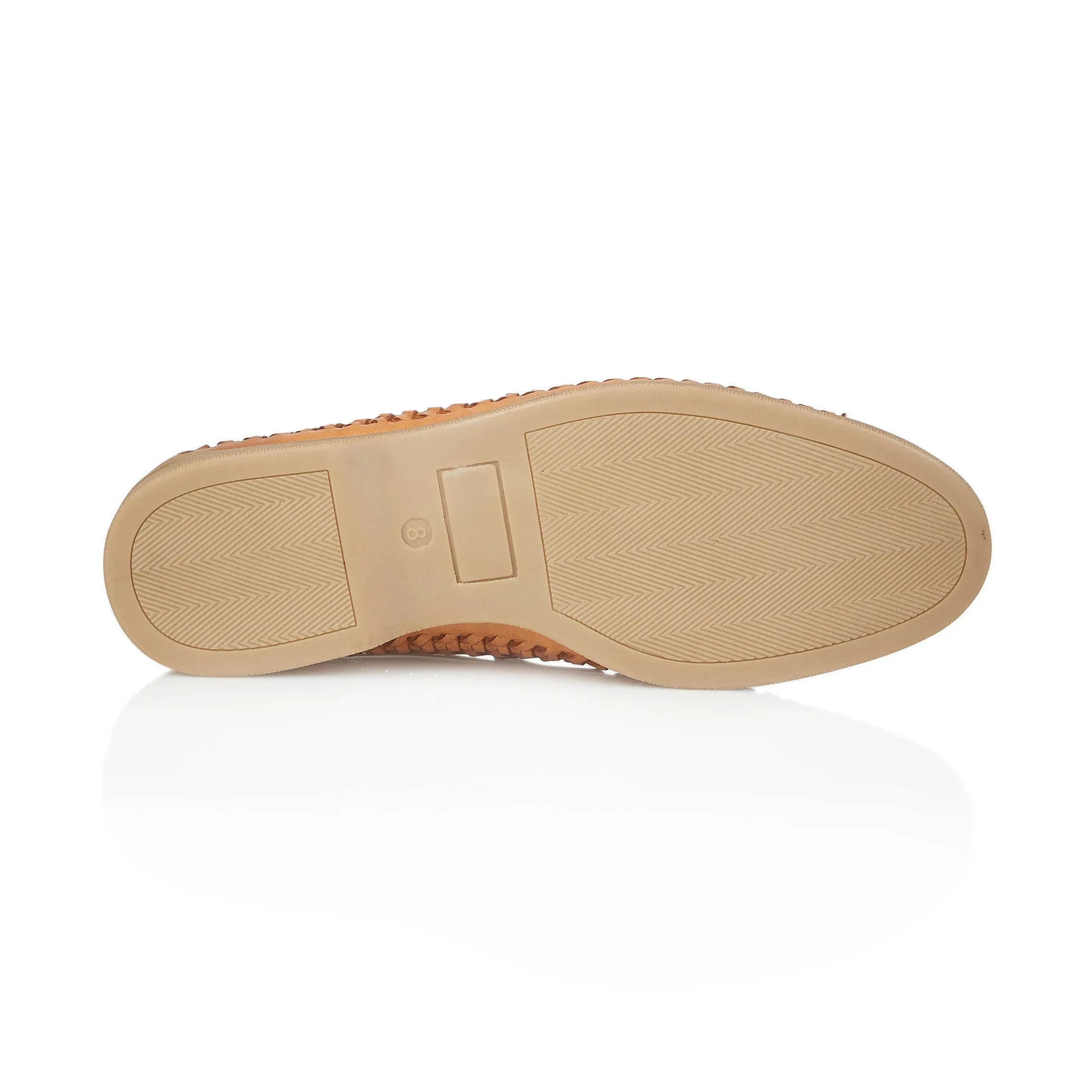 Perth Leather Woven Loafer - Tan