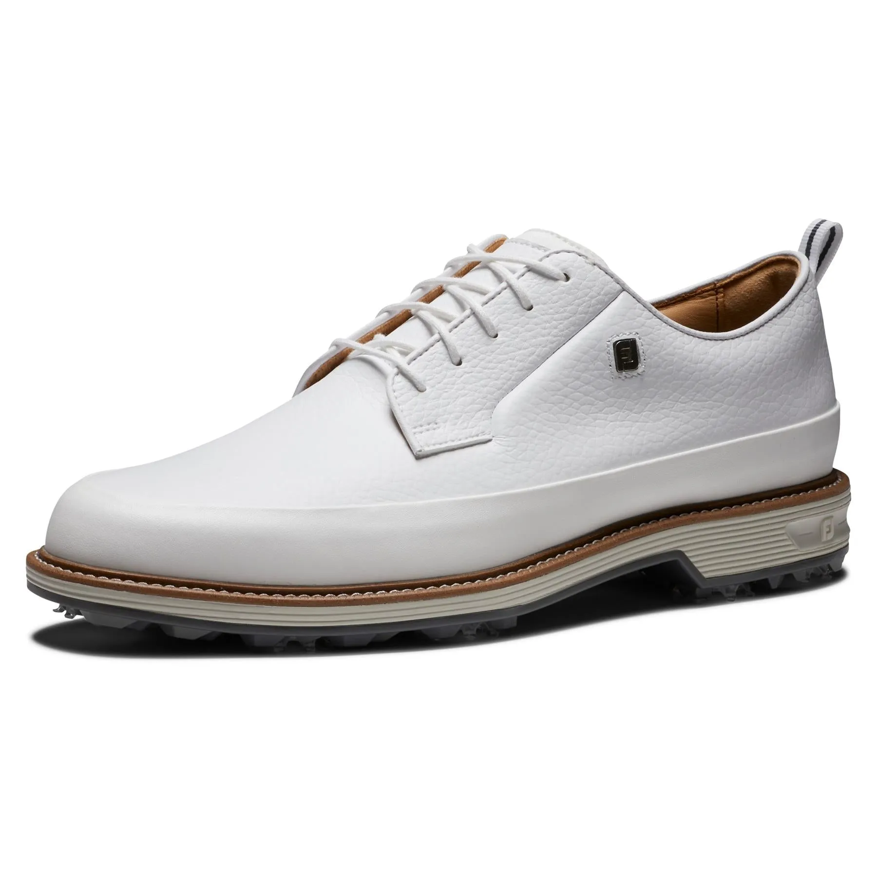 Premiere Series Cleated Laced Golf Shoes White/Grey - 2025