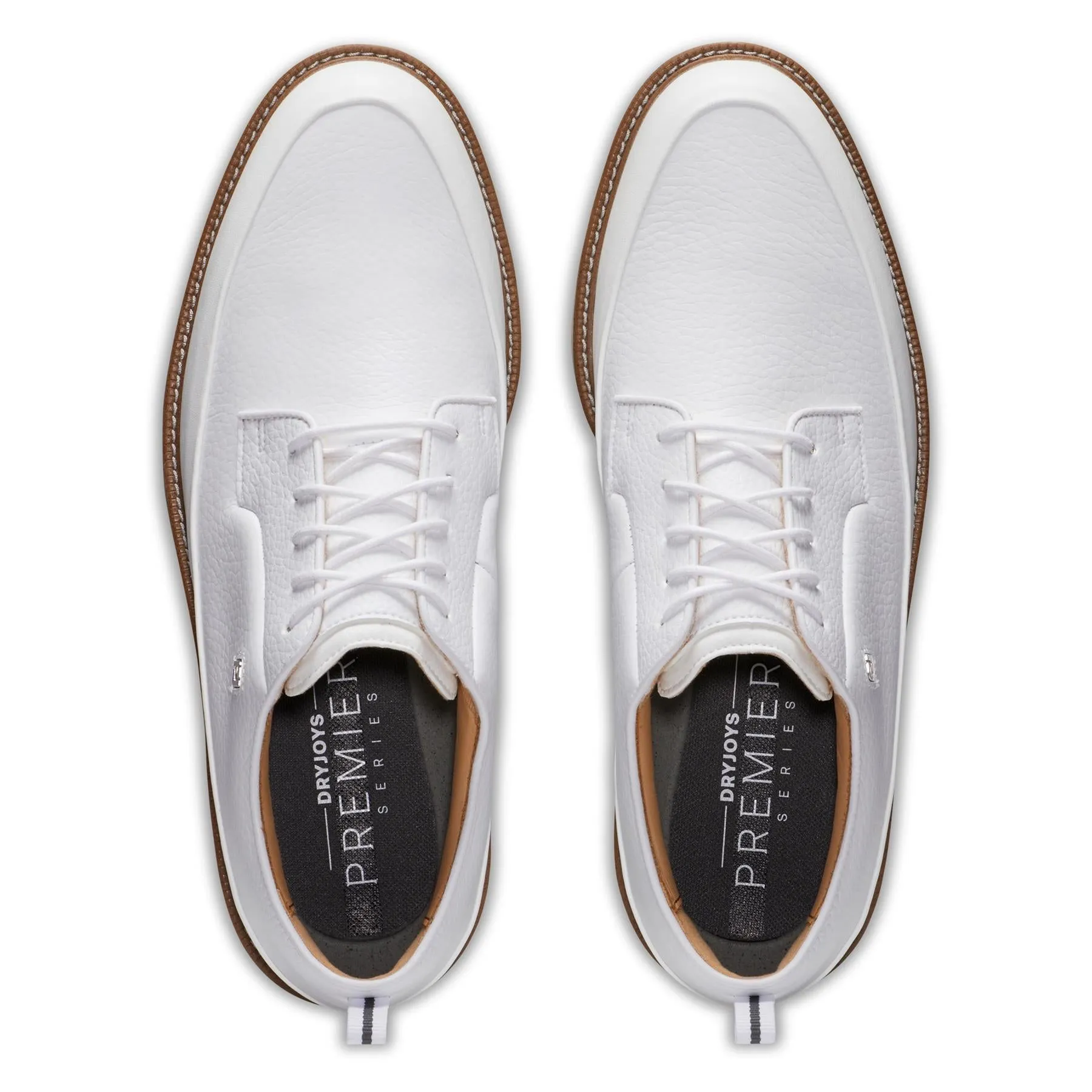 Premiere Series Cleated Laced Golf Shoes White/Grey - 2025