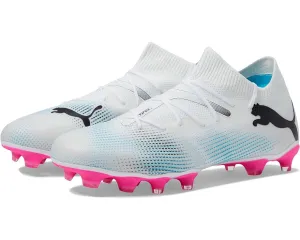 PUMA Future 7 Match FG/AG Adult Soccer Cleats 107715 01 WHITE/BLUE/PINK