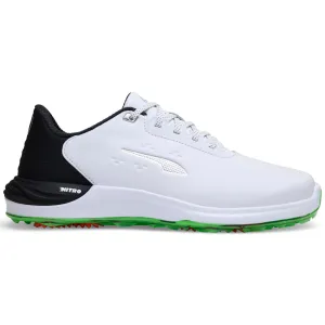 Puma Phantomcat NITRO Spikeless Waterproof Shoes - White/Black/Fluro Green Pes