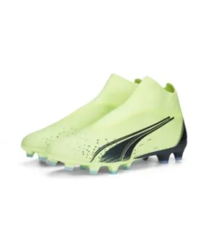 Puma Ultra Match  LL FG/AG Adult Soccer Cleat 107032 01 YELLOW/NAVY