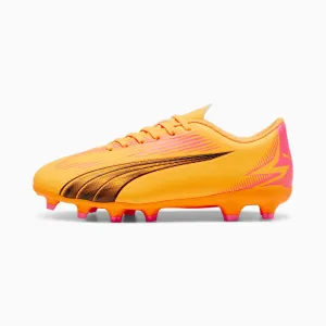 Puma Ultra Play FG/AG Jr Soccer Cleats 107775 03 Sun Stream Black/Sunset Glow