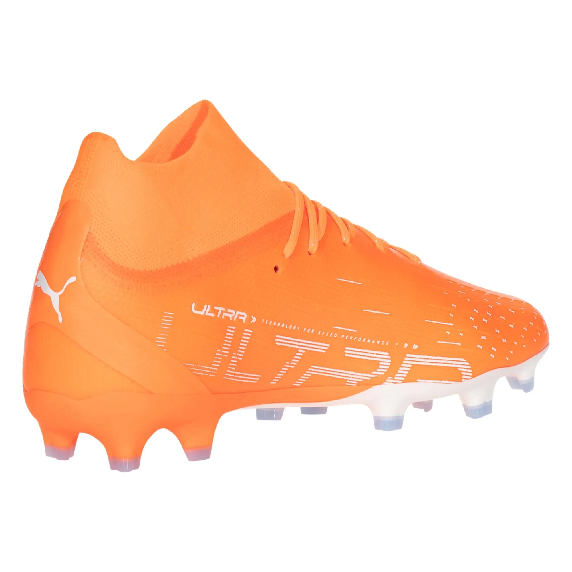 Puma Ultra Pro FG/AG Firm Ground Soccer Cleats - Orange/White/Blue