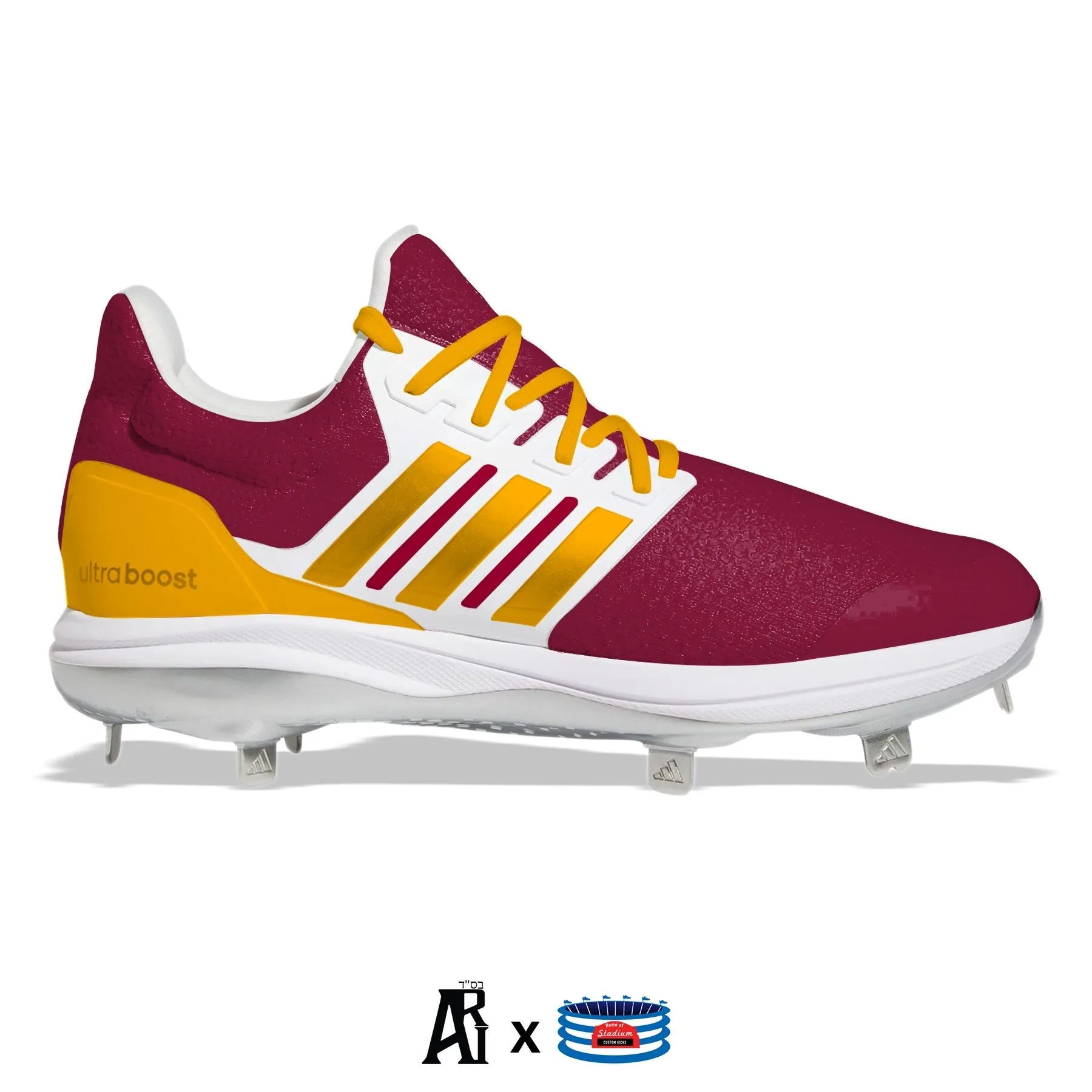 "Arizona" Adidas Ultraboost DNA 5.0 Cleats by Stadium Custom Kicks