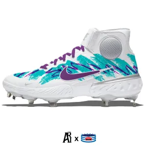 "Paper Cup" Nike Alpha Huarache Elite 3 Mid Cleats by Stadium Custom Kicks