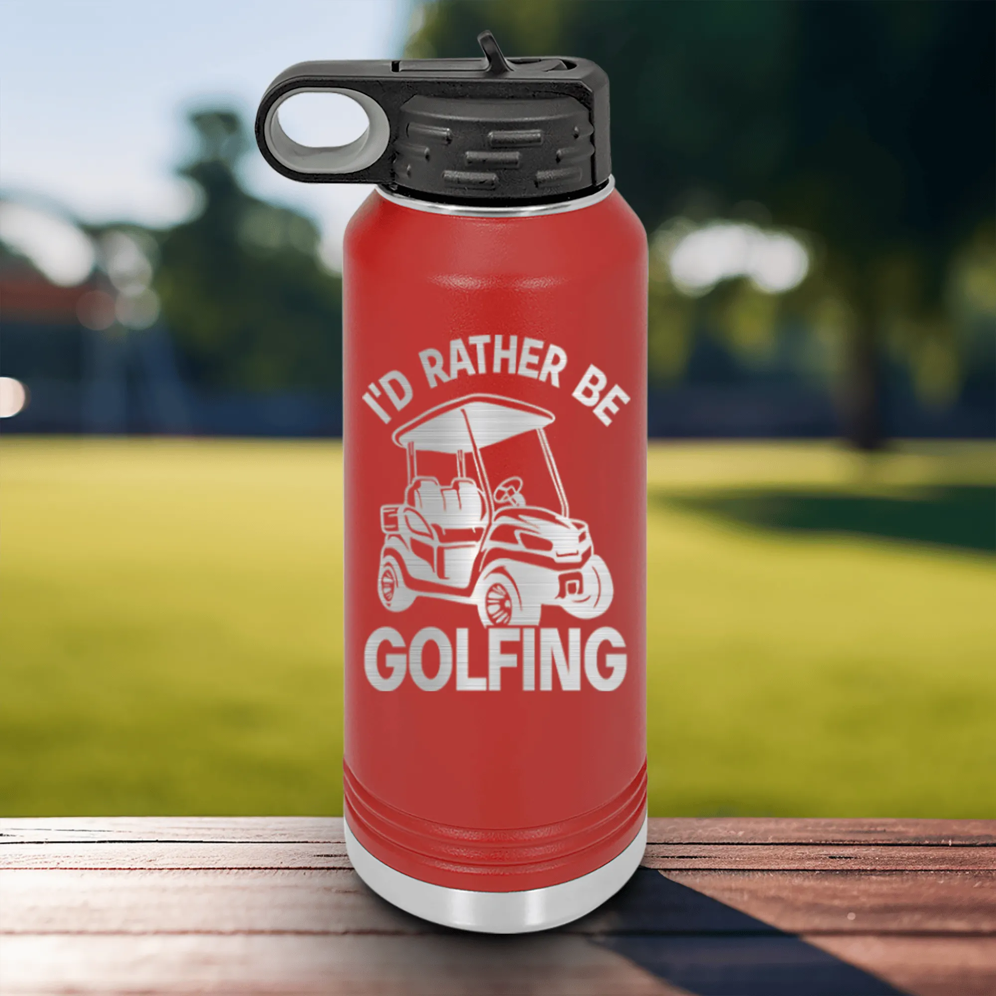 Rather Be Golfin Water Bottle