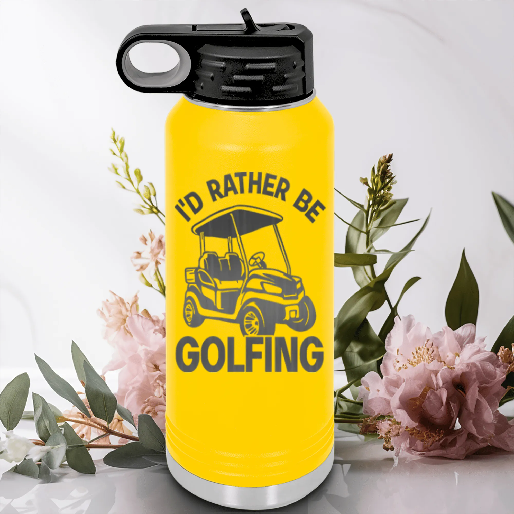 Rather Be Golfin Water Bottle