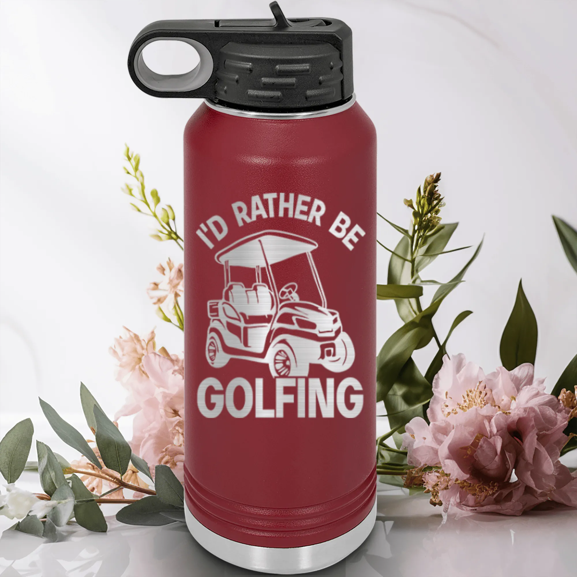 Rather Be Golfin Water Bottle