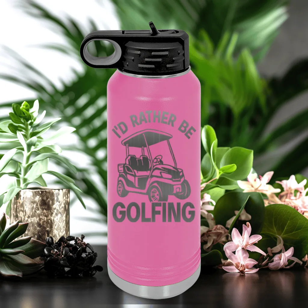 Rather Be Golfin Water Bottle