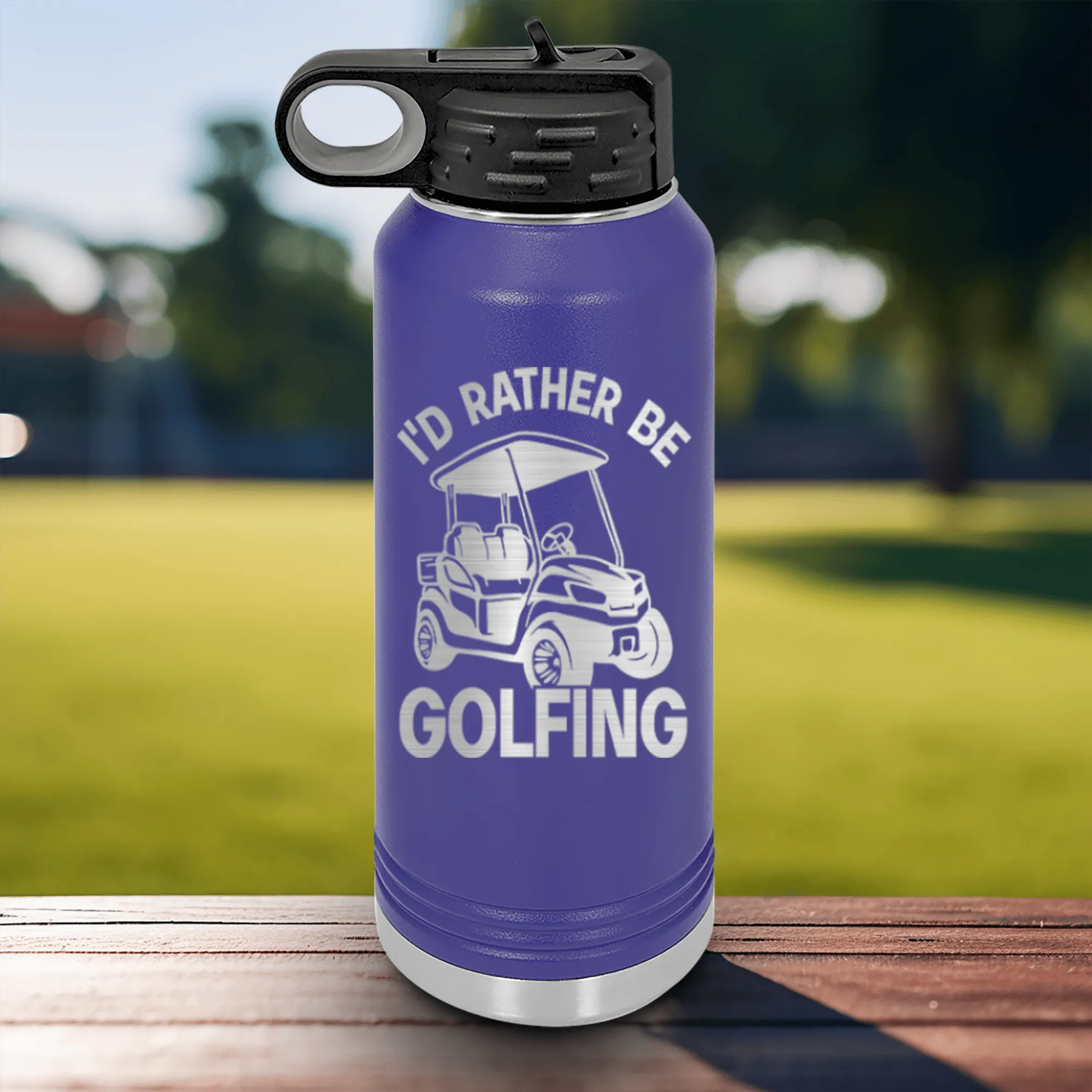 Rather Be Golfin Water Bottle