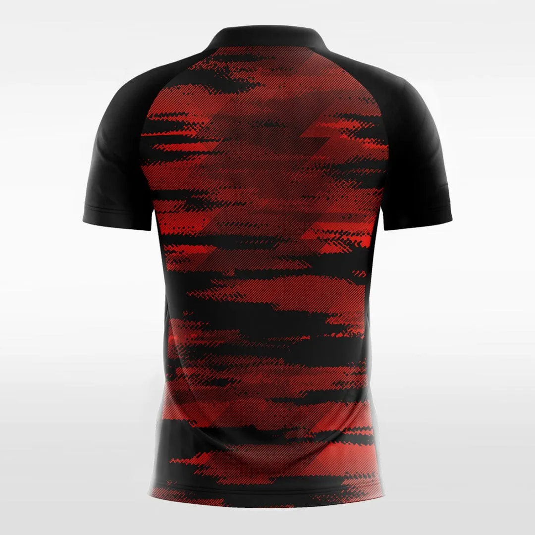 Red Mosaic - Custom Kids Soccer Jerseys Camouflage Design