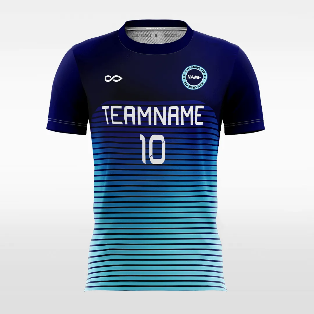 Retro Gradient Pinstripe - Kids Custom Soccer Jerseys Design