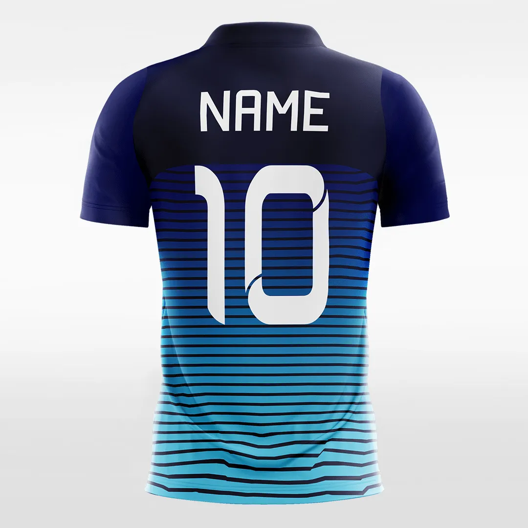 Retro Gradient Pinstripe - Kids Custom Soccer Jerseys Design