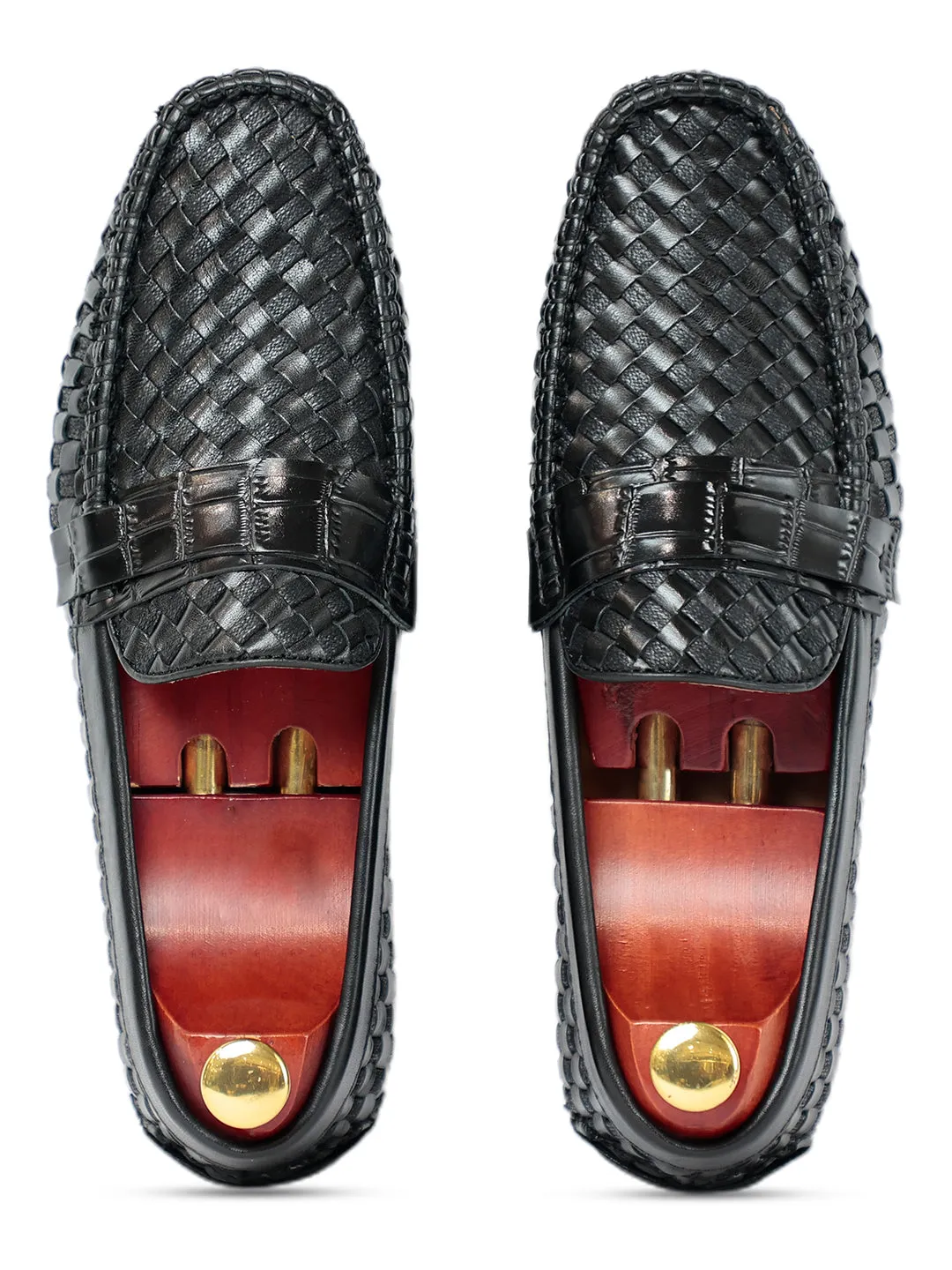 Ross Weaved Loafer Black