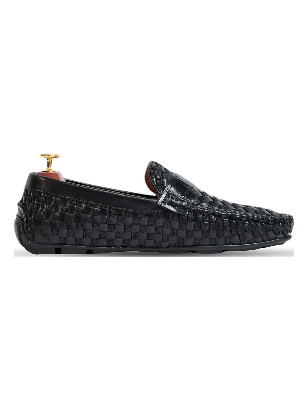 Ross Weaved Loafer Black