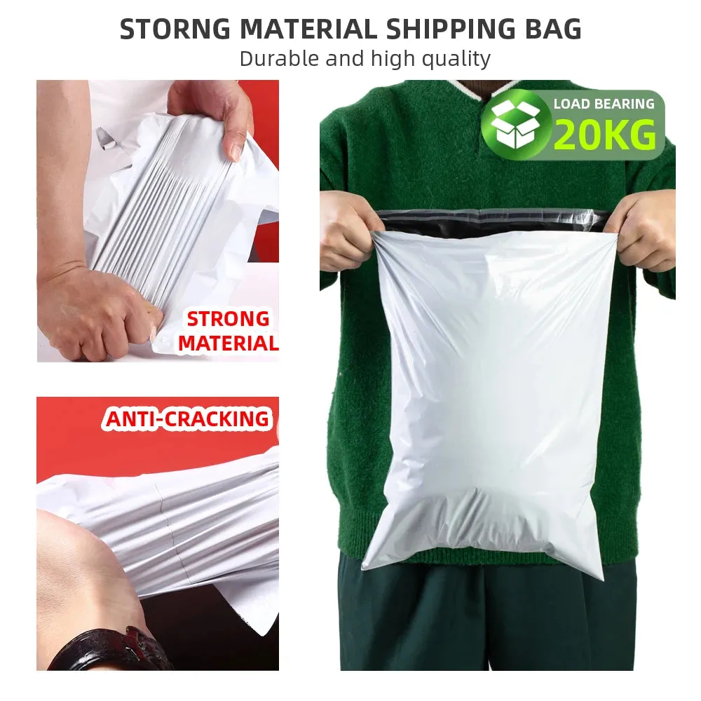 Self Adhesive Shipping Bags White Mailing Envelopes for Packaging and Storage