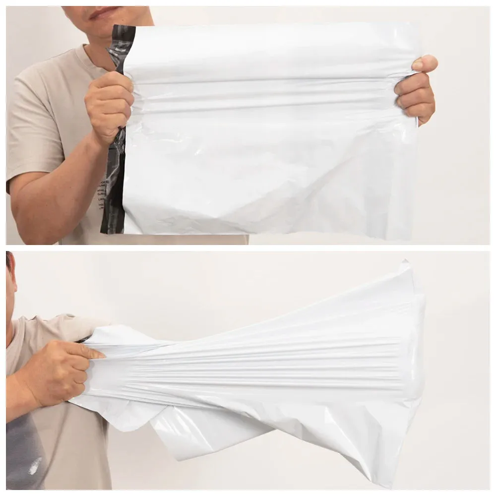 Self Adhesive Shipping Bags White Mailing Envelopes for Packaging and Storage